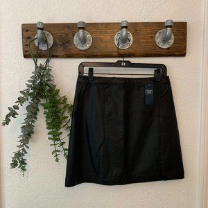 Abercrombie & Fitch Vegan Leather Mini Skirt